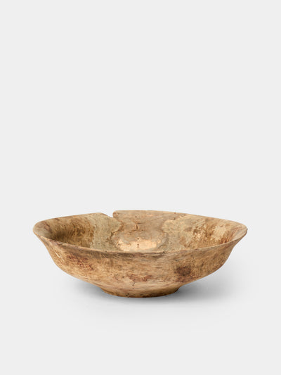 Iida Woodturning - Hand-Turned Oak Earth-Finish Bowl - Brown - ABASK - 