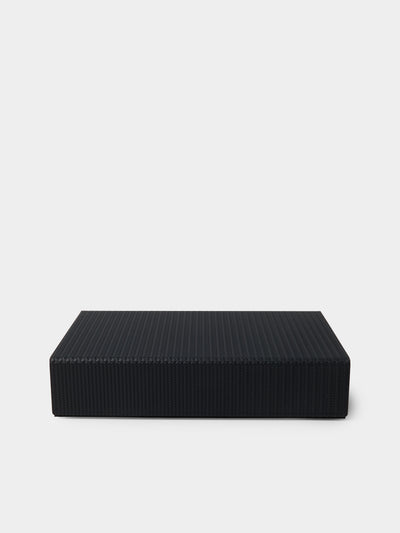 Pinetti - Leather Sunglasses Case - Navy - ABASK - 