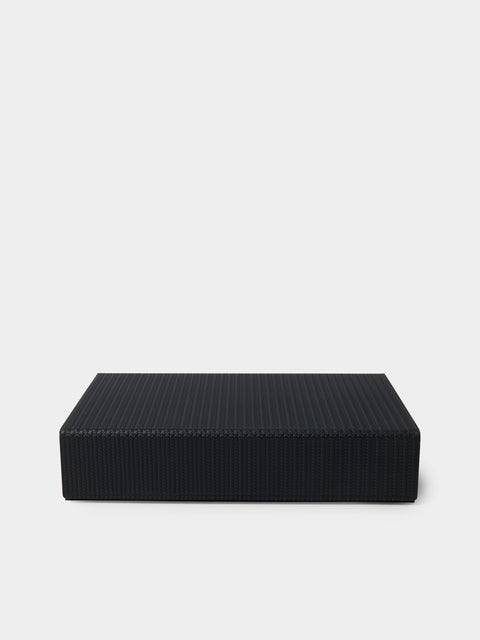 Pinetti - Leather Sunglasses Case - Navy - ABASK - 