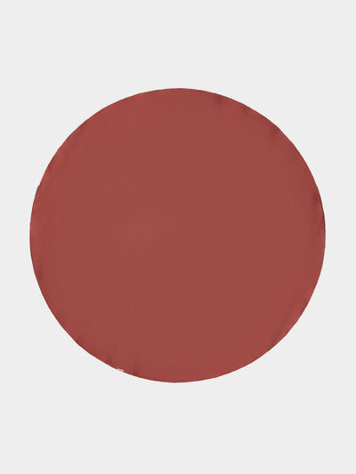 Borgo delle Tovaglie - Filo Linen Round Tablecloth (110in/2.8m) - Red - ABASK - 
