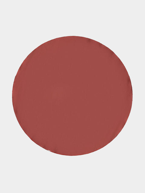 Borgo delle Tovaglie - Filo Linen Round Tablecloth (110in/2.8m) - Red - ABASK - 