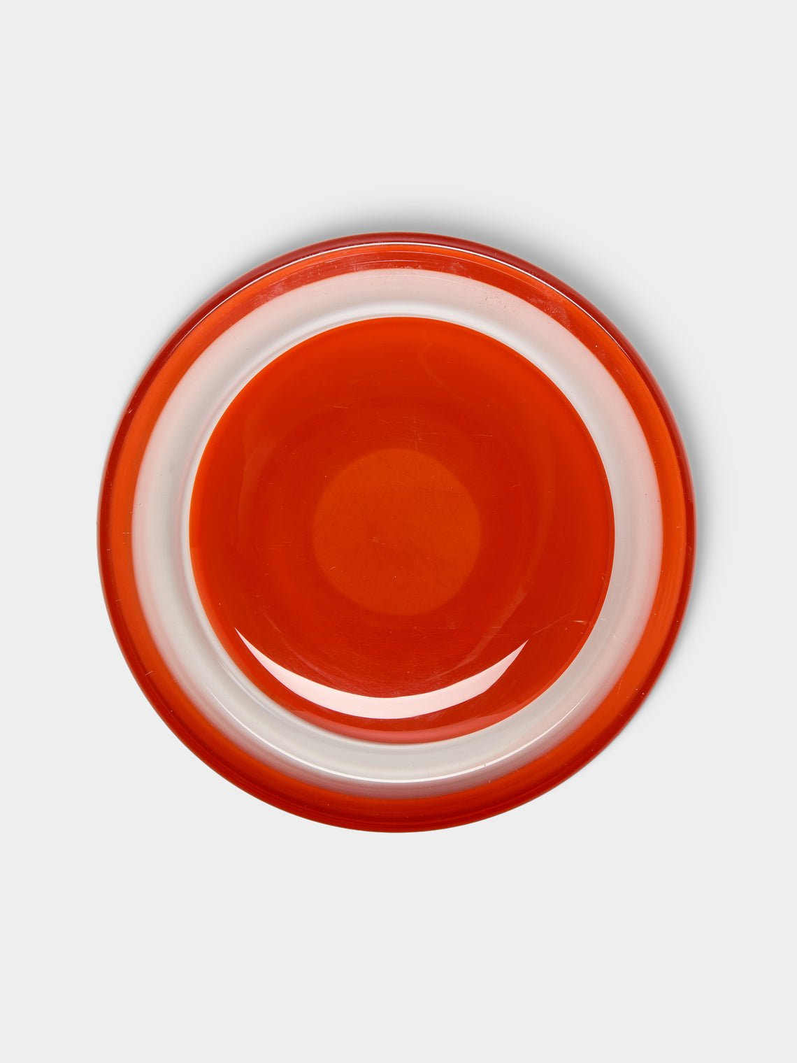 Antique and Vintage - 1970s Murano Glass Ashtray - Orange - ABASK