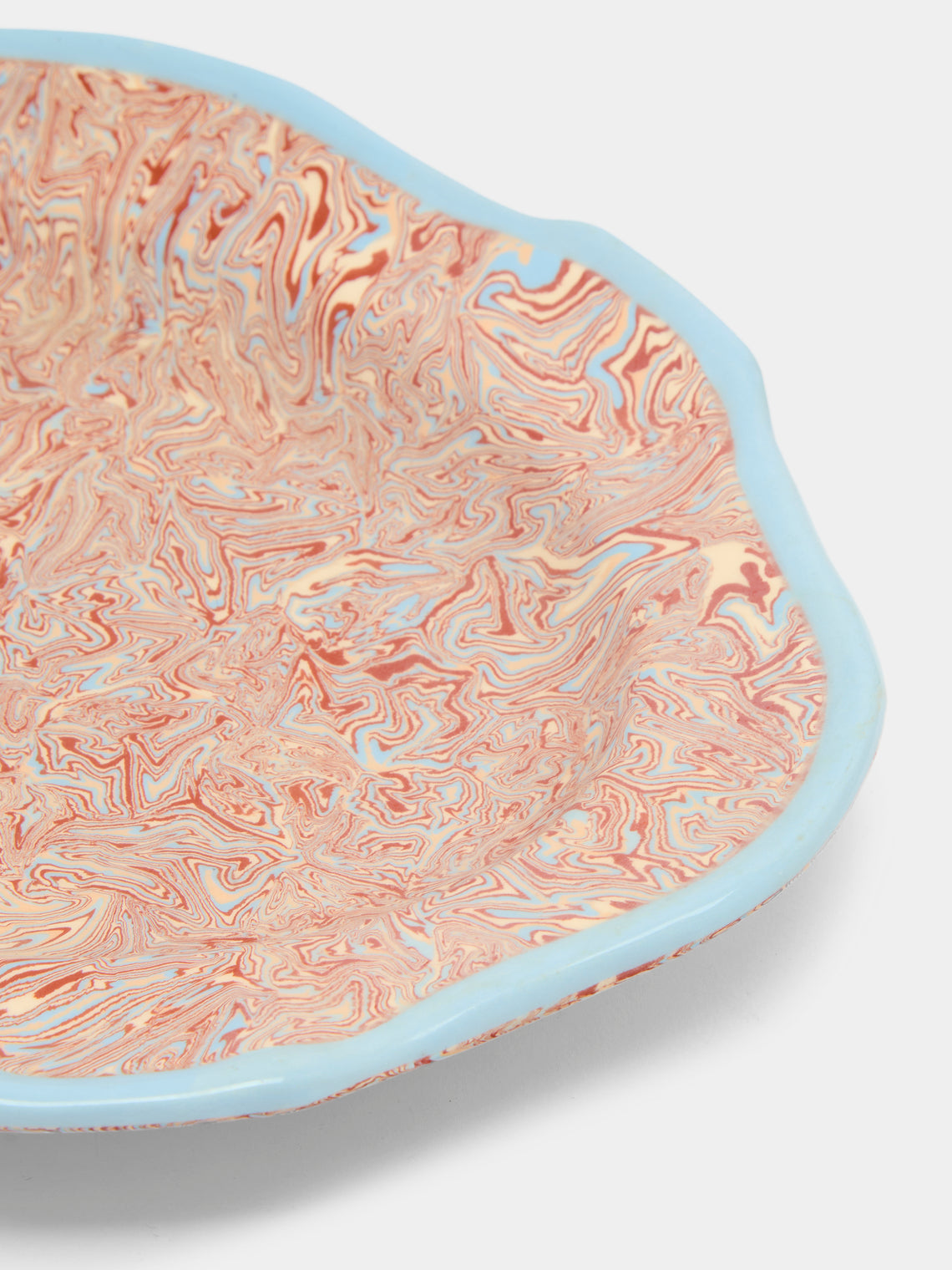 Antique and Vintage - 1950s Aptware Scalloped-Edge Platter -  - ABASK