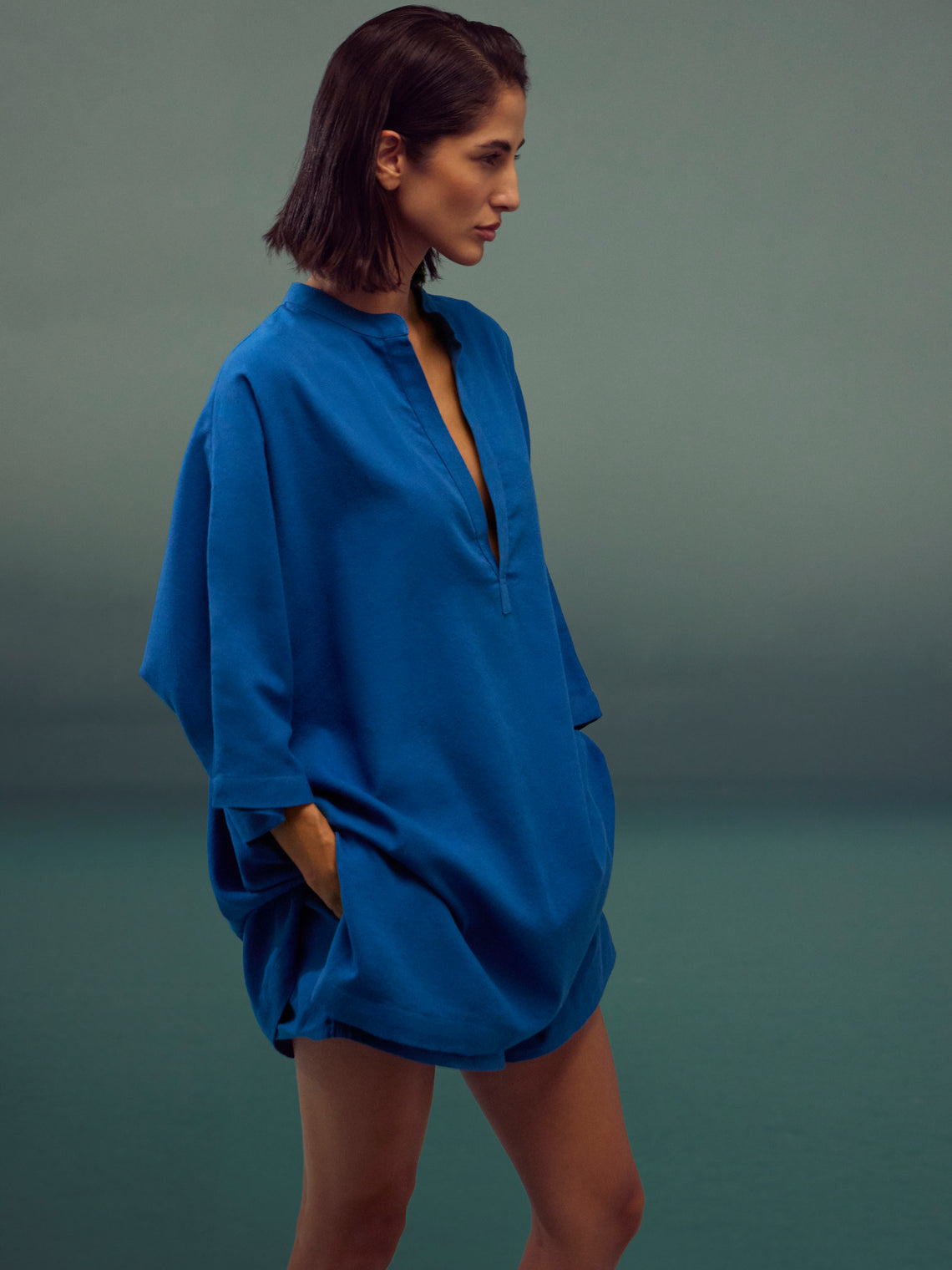Marrakshi Life - The Short Tunic - Blue - ABASK
