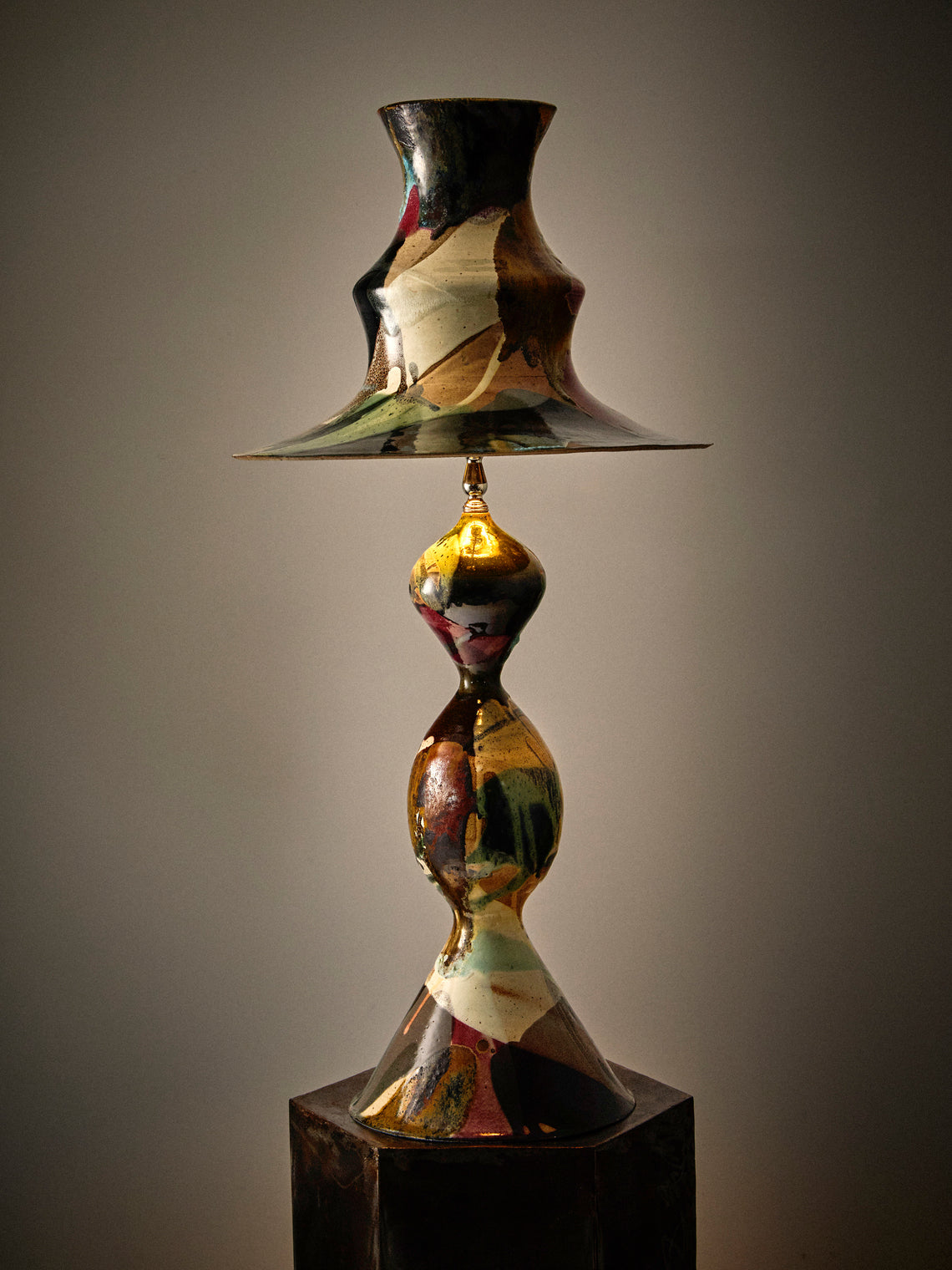 Episode - Meridian Hand-Glazed Ceramic Table Lamp - Multiple - ABASK