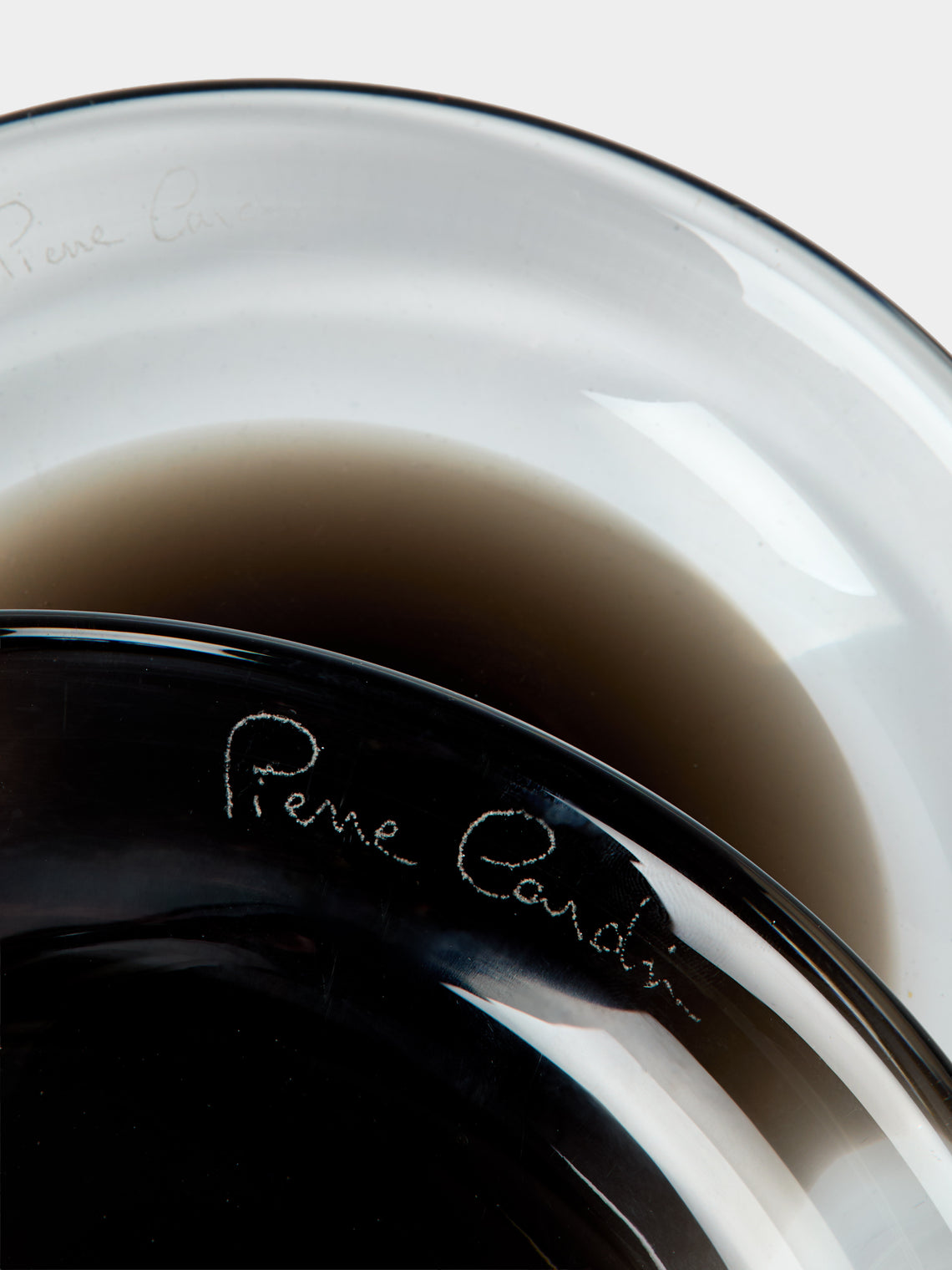 Antique and Vintage - | Set of 3 | 1970s Venini x Pierre Cardin Murano Glass Bowls - Clear - ABASK