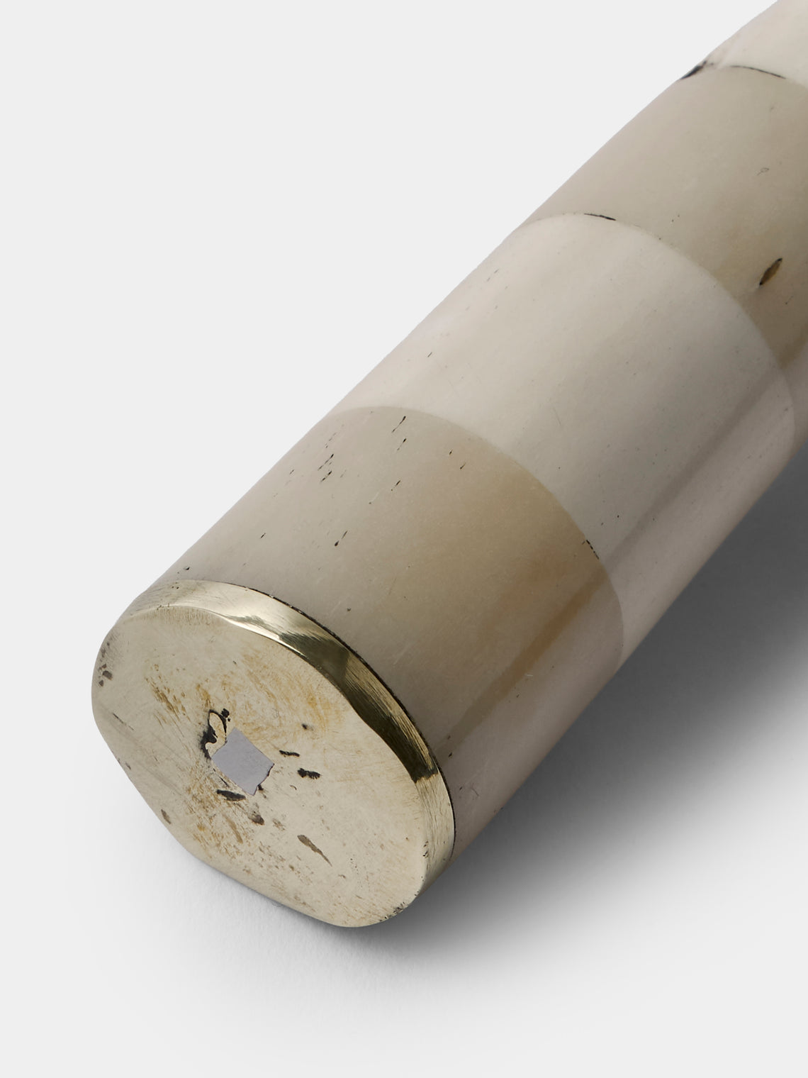Poglia - Bone and Brass Oyster Knife - Cream - ABASK