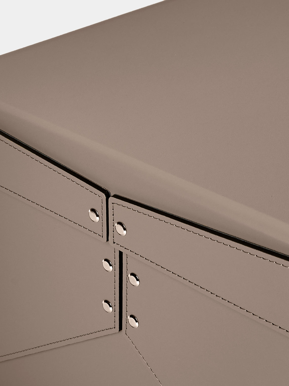 Pinetti - Origami Leather Large Box - Taupe - ABASK