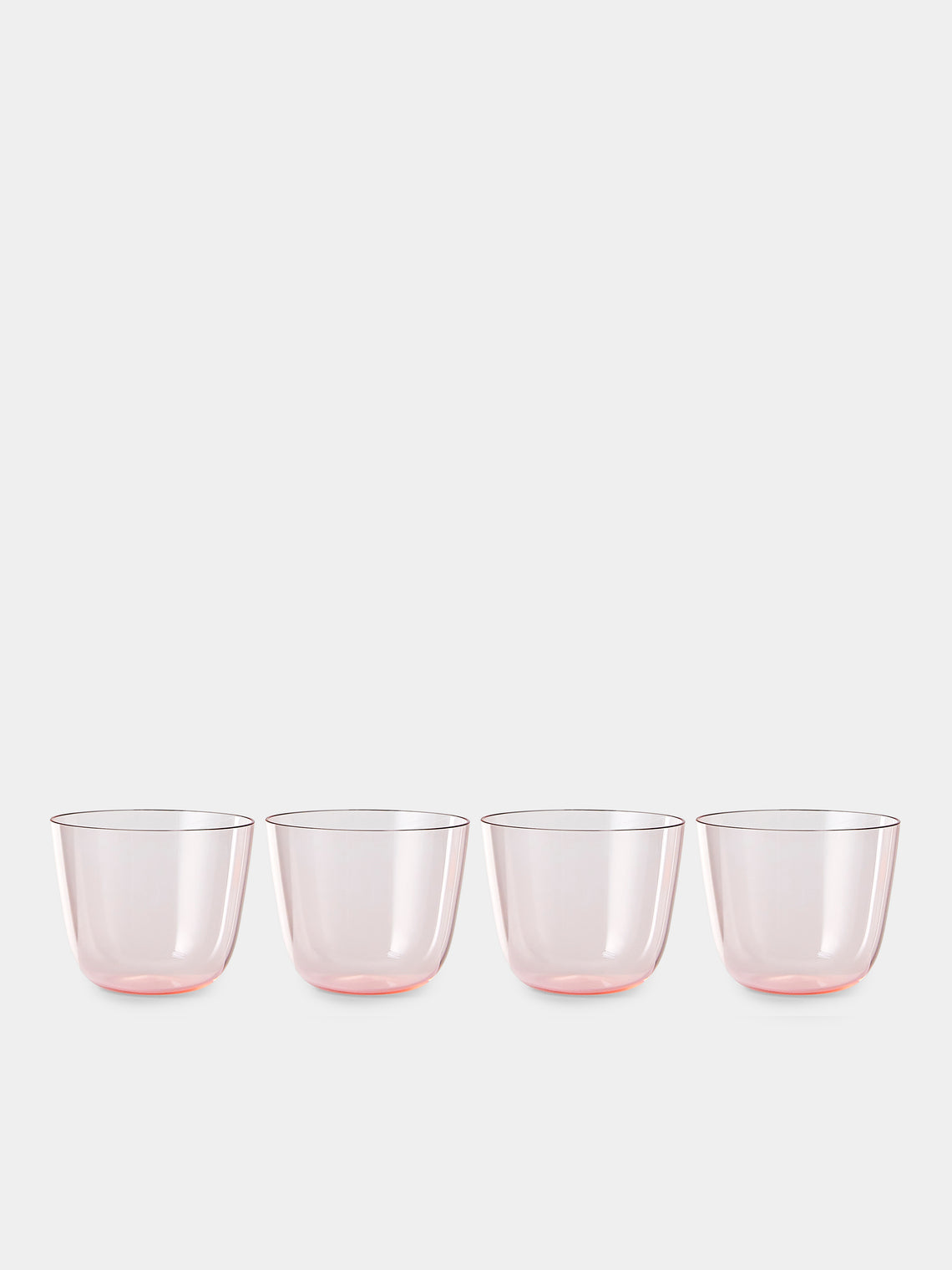 Lobmeyr - Alpha Hand-Blown Crystal Cocktail / Espresso Tumblers (Set of 4) - Pink - ABASK