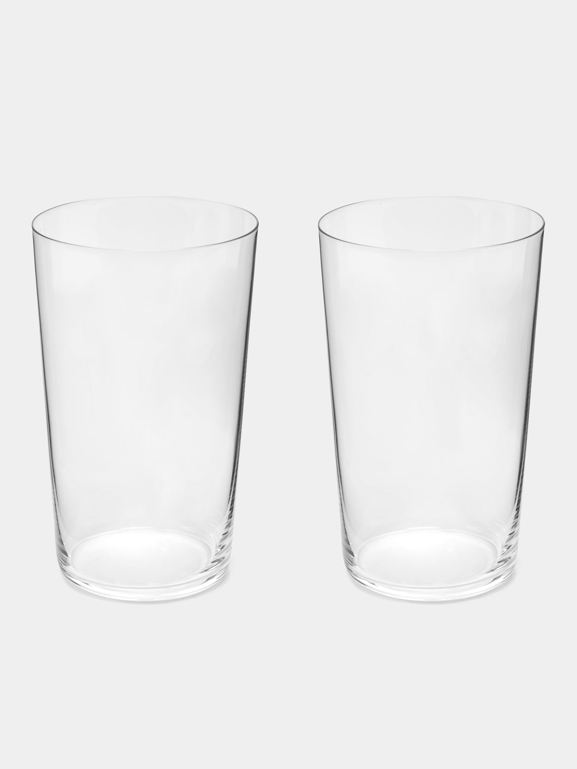 Lobmeyr - | Set of 2 | Commodore Crystal Beer Tumblers - Clear - ABASK
