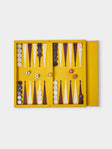 Belotier - Leather Booklet Backgammon Set - Yellow - ABASK - 