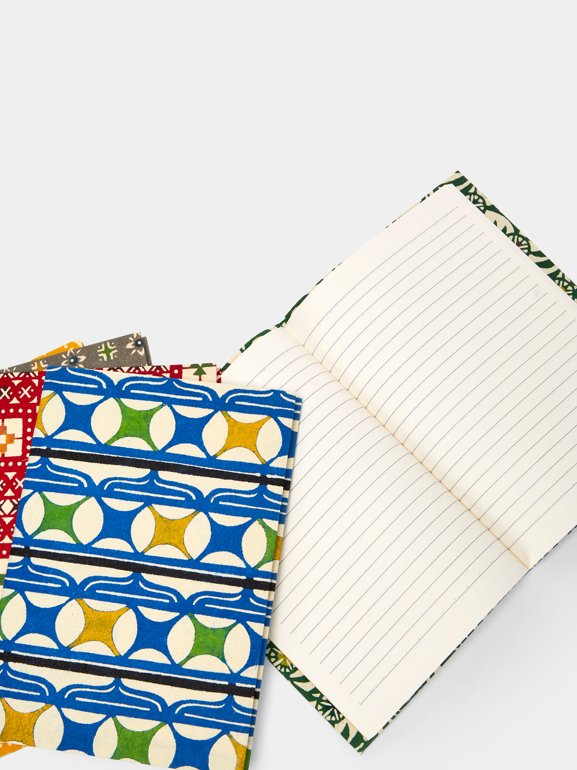 Keijusha - Washi A5 Notebooks (Set of 5) - Multiple - ABASK