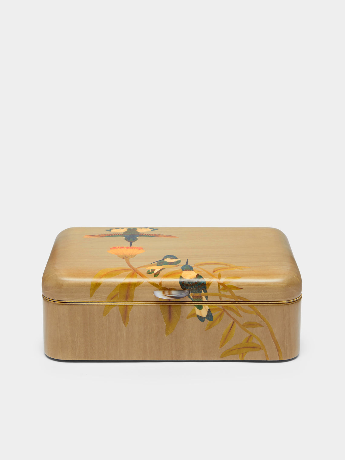 Silvia Furmanovich - Hummingbird Marquetry Wood Jewellery Box -  - ABASK - 