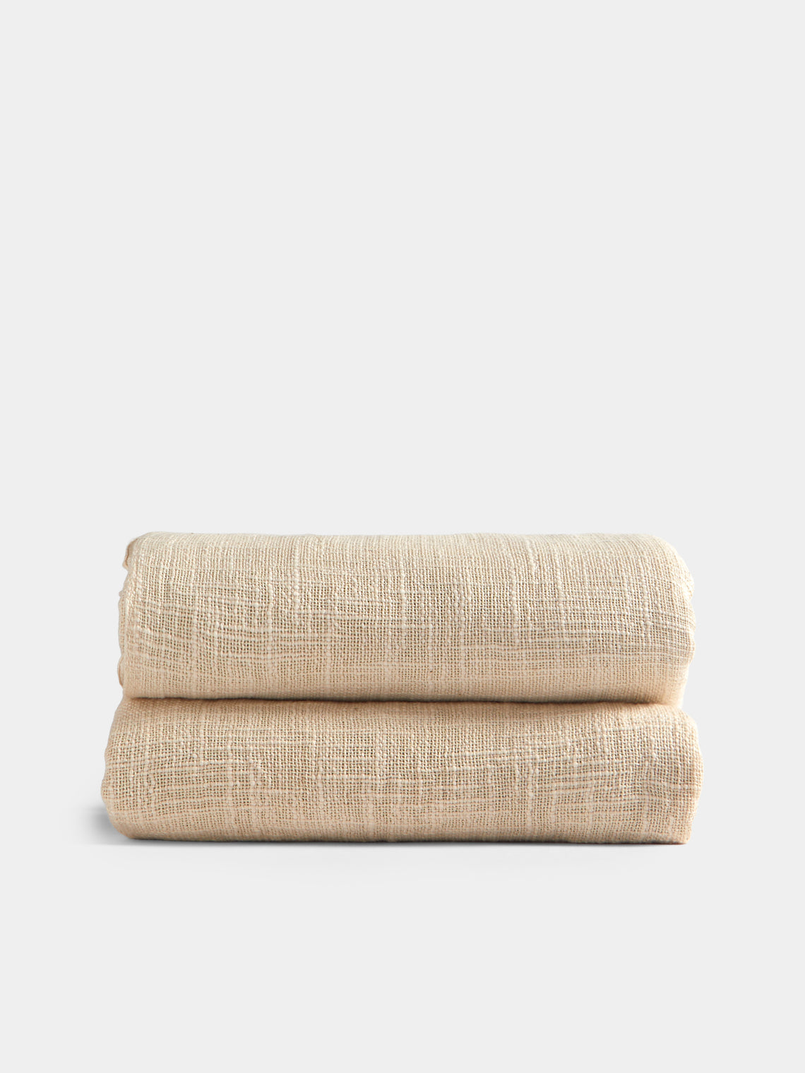 Mizar & Alcor - Lamu Handwoven Linen and Cotton Towels (Set of 2) - Natural - ABASK