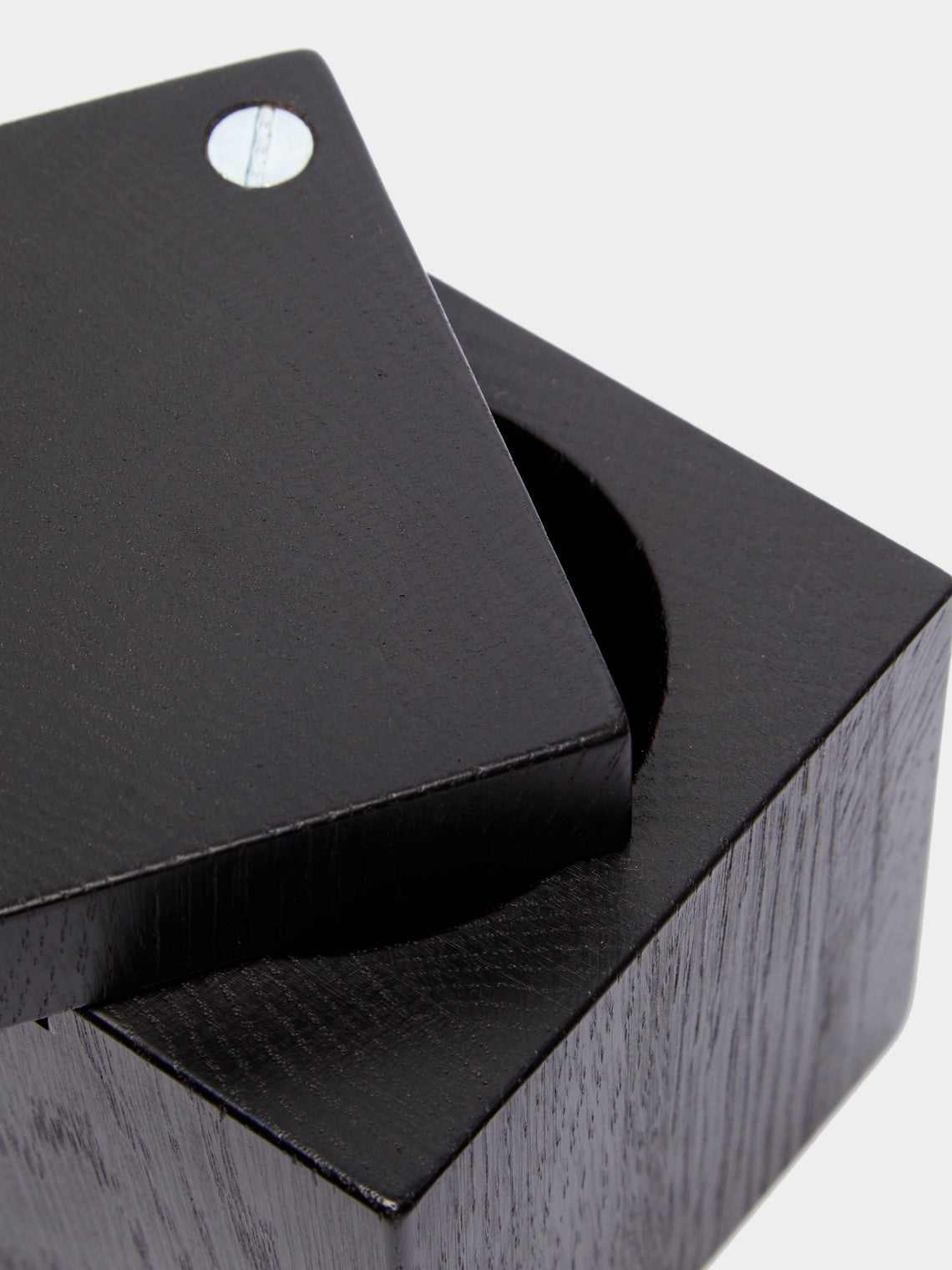 Ebonized Oak Salt Cellar