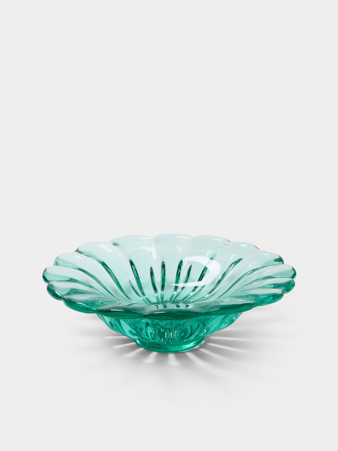 Antique and Vintage - 1942 Flavio Poli for Seguso Vetri d’Arte Murano Glass Centerpiece - Clear - ABASK - 