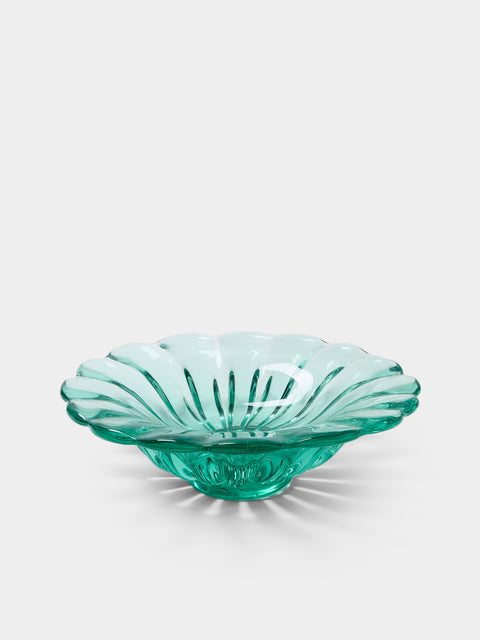 Antique and Vintage - 1942 Flavio Poli for Seguso Vetri d’Arte Murano Glass Centerpiece - Clear - ABASK - 