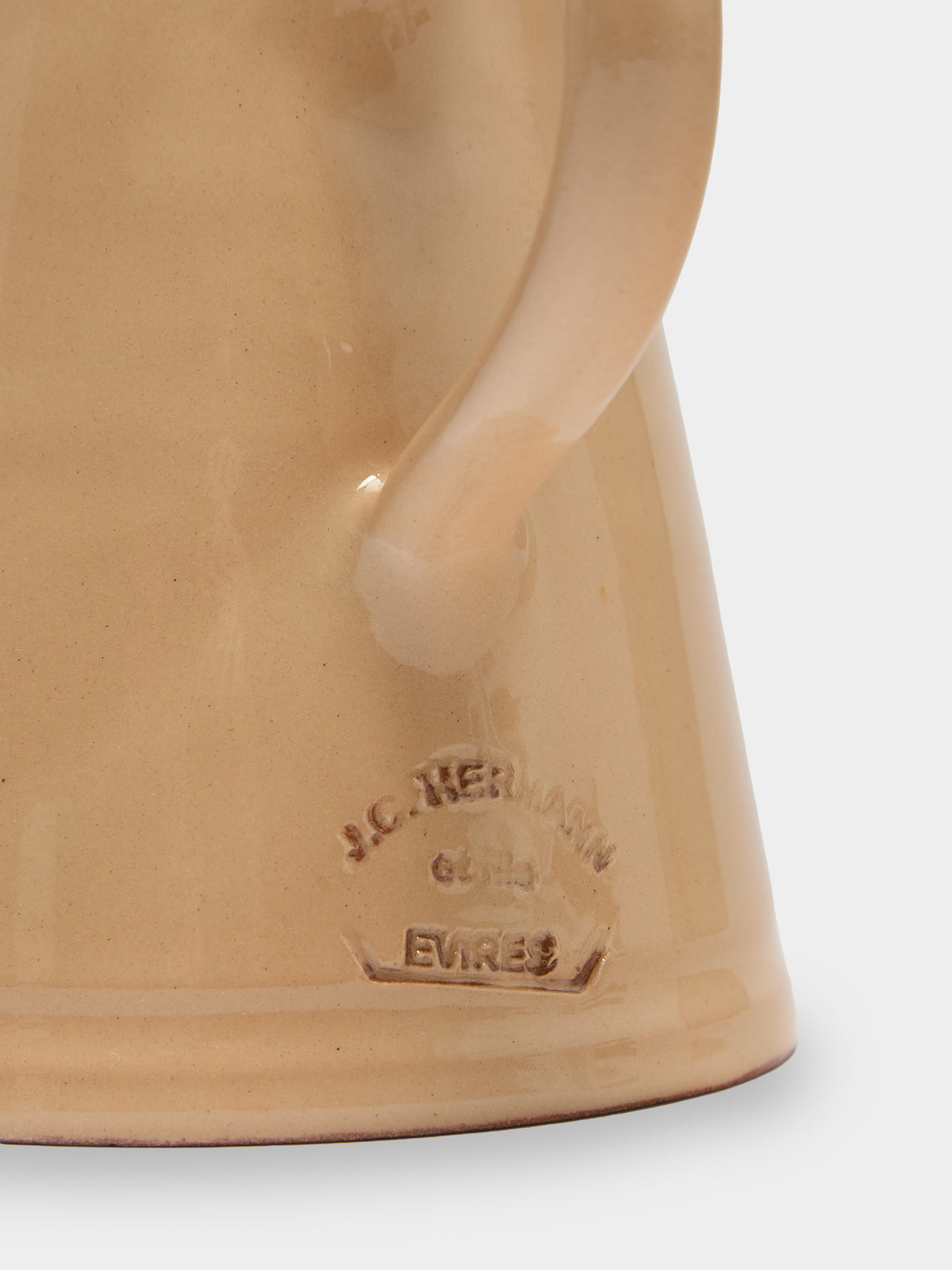 Poterie d’Évires - Donkeys Hand-Painted Ceramic Milk Jug - Cream - ABASK