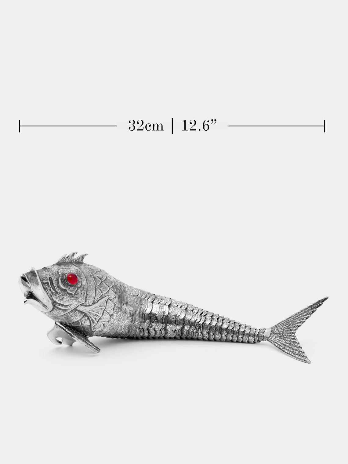 Antique and Vintage - 1960s Sterling Silver Articulating Fish - Silver - ABASK
