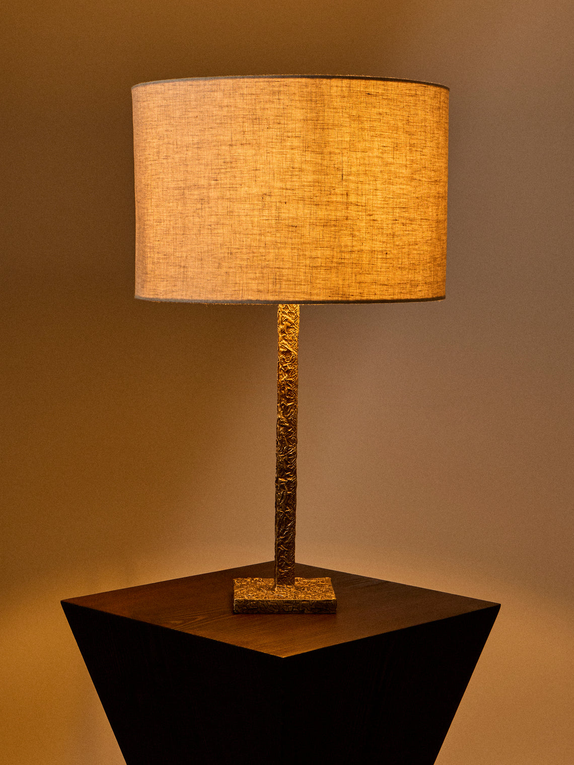 Viya - Tiruppur Brass Table Lamp - Brass - ABASK