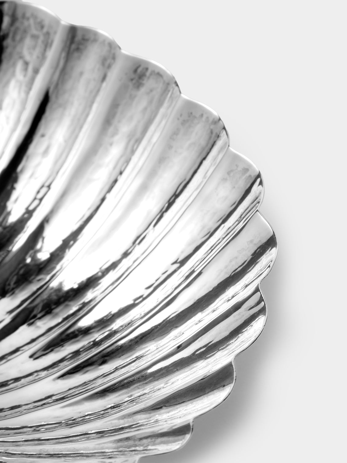 Antique and Vintage - 1950s Shell Silver-Plated Shell Trinket Bowl - Silver - ABASK