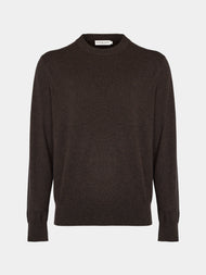 Arch4 - Bene Baby Goat Cashmere Crew-Neck Sweater | Size: M - Brown - ABASK - 