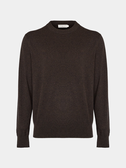 Arch4 - Bene Baby Goat Cashmere Crew-Neck Sweater | Size: M - Brown - ABASK - 