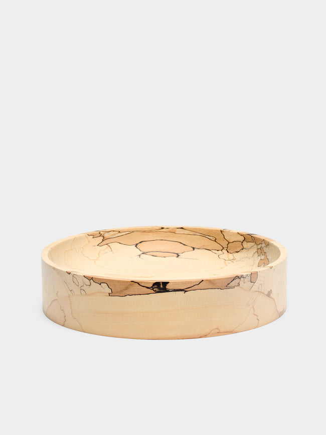 Bird & Branch - Hand-Turned Spalted Beech Large Bowl - Natural - ABASK - 