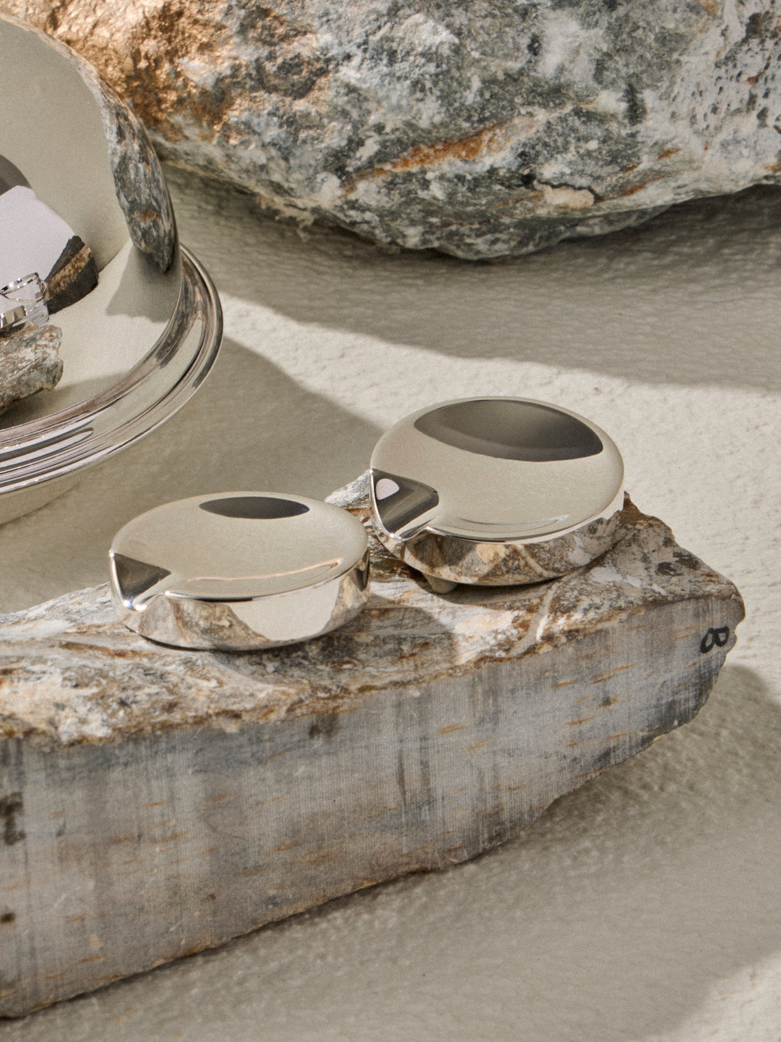Ercuis - Élégance Regards Silver-Plated Chopstick Rests - Silver - ABASK