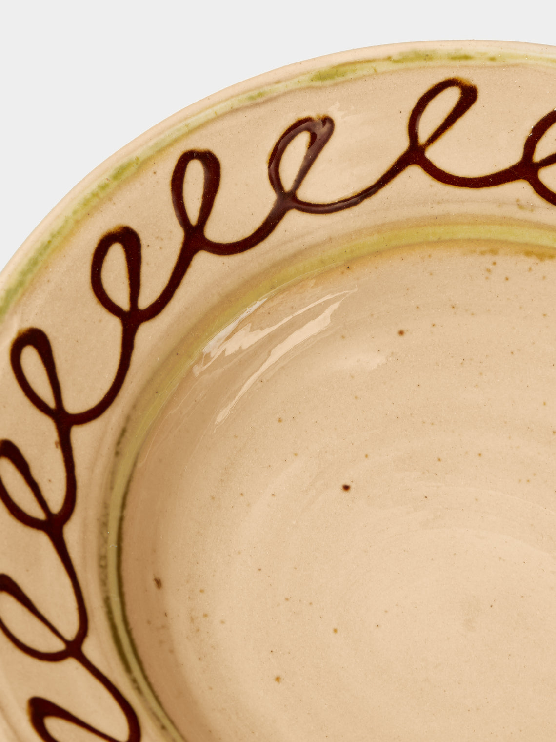 Poterie de Cliousclat - Hand-Painted Slipware Small Bowls (Set of 4) - Beige - ABASK