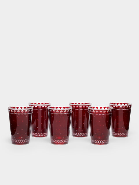 Artel - Staro Hand-Engraved Crystal Tumblers (Set of 6) -  - ABASK 