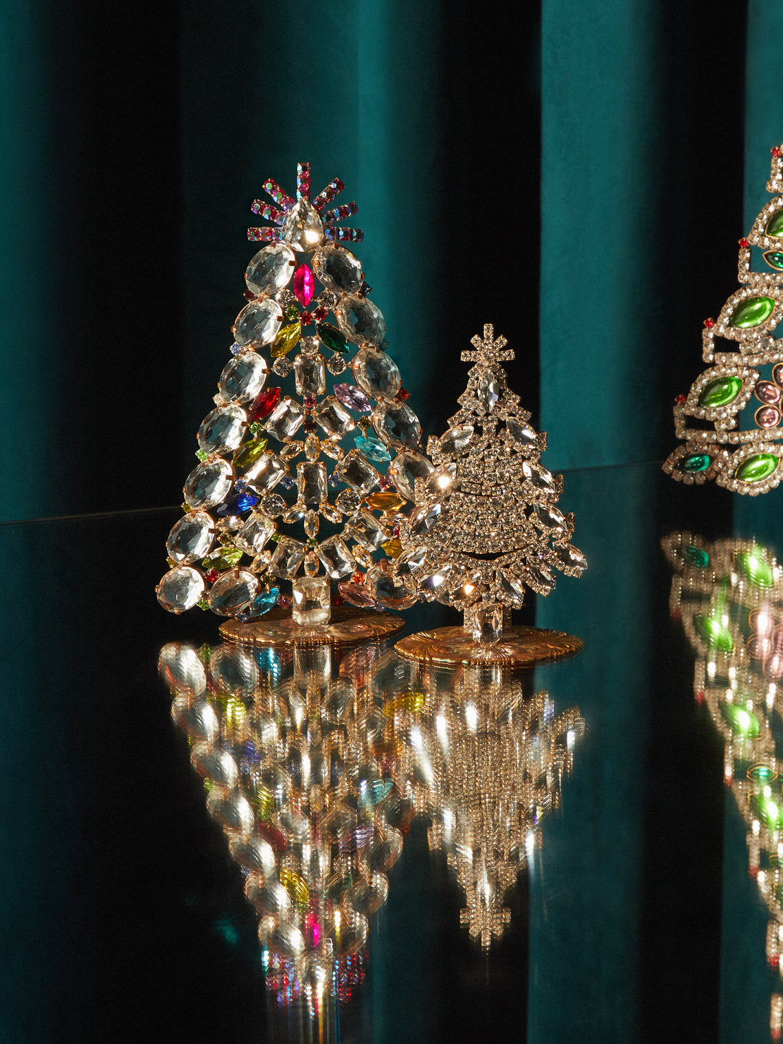 Antique and Vintage - 1930s Czech Gablonzer Jewelled Small Christmas Tree -  - ABASK