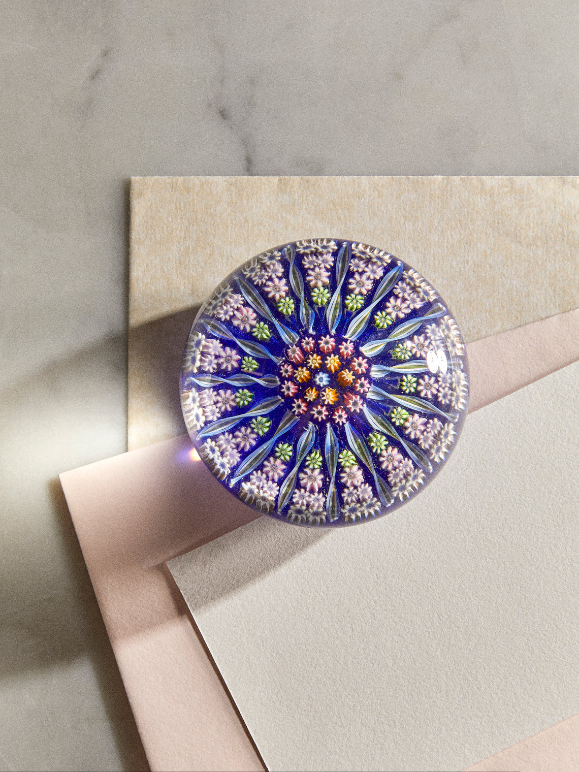 Antique and Vintage - 1930s Murano Glass Paperweight - Blue - ABASK