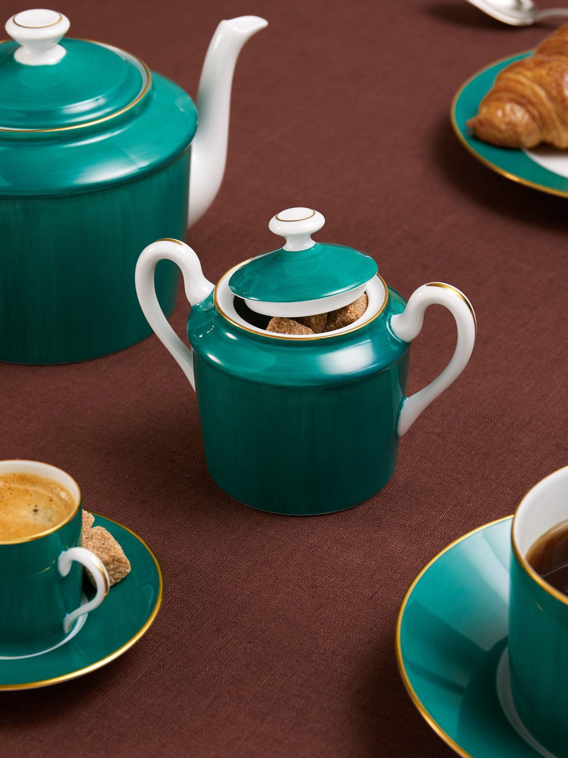 Robert Haviland & C. Parlon - Coco Hand-Painted Porcelain Sugar Bowl -  - ABASK