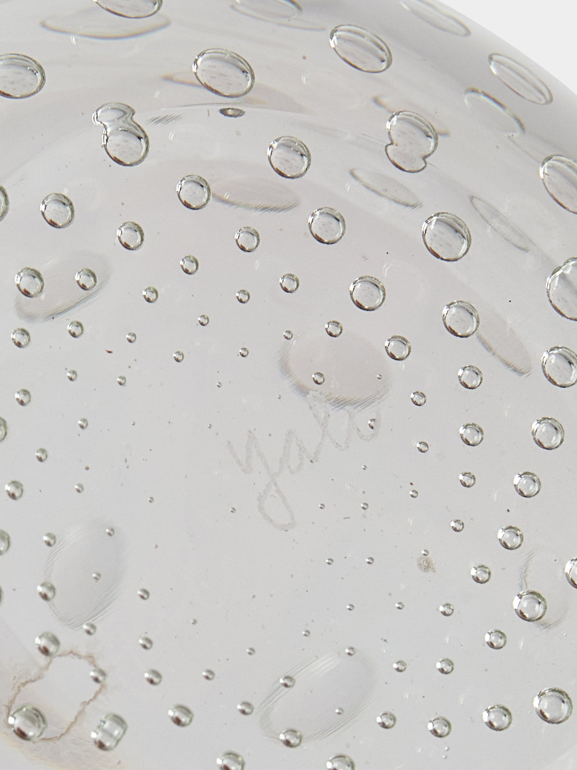 Yali Glass - Raindrop Hand-Blown Murano Glass Vase (4.5in/12cm) - Clear - ABASK