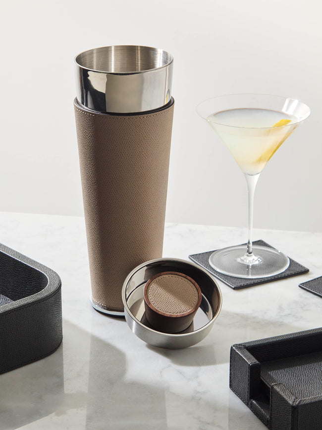 Giobagnara - Ocean Leather Cocktail Shaker - Beige - ABASK