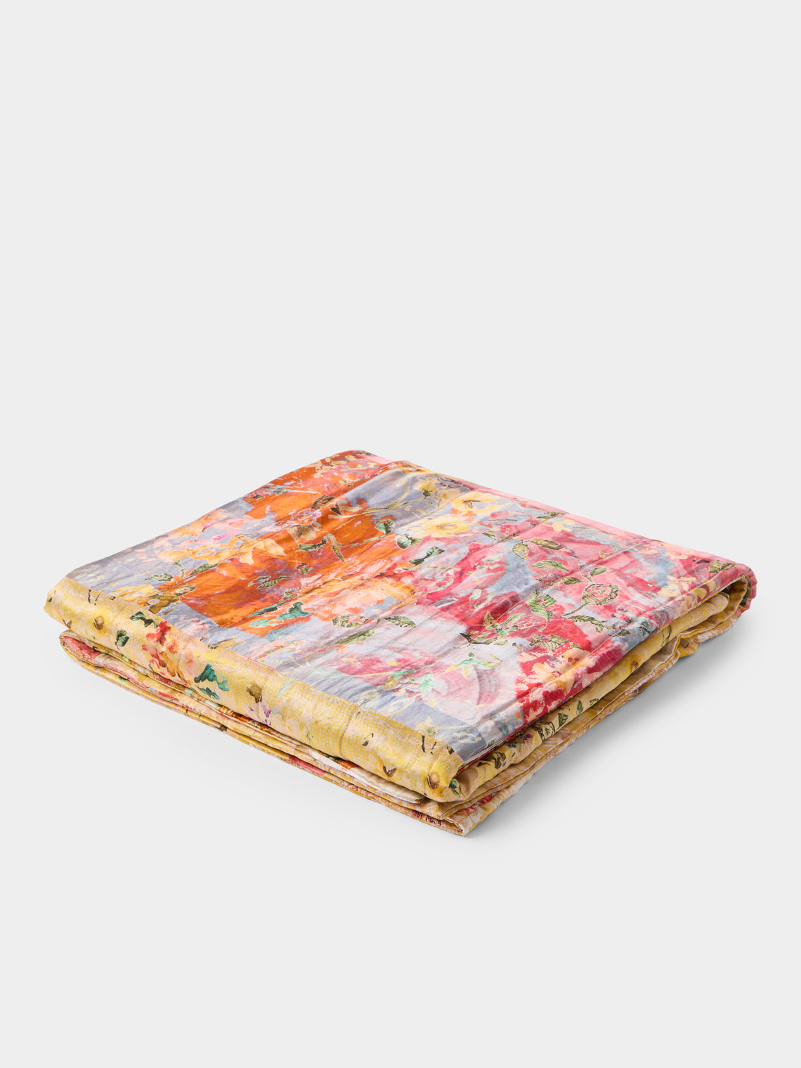 Bokja - The Cocoon Silk and Velvet Quilt (78.5in/2m) - Multiple - ABASK