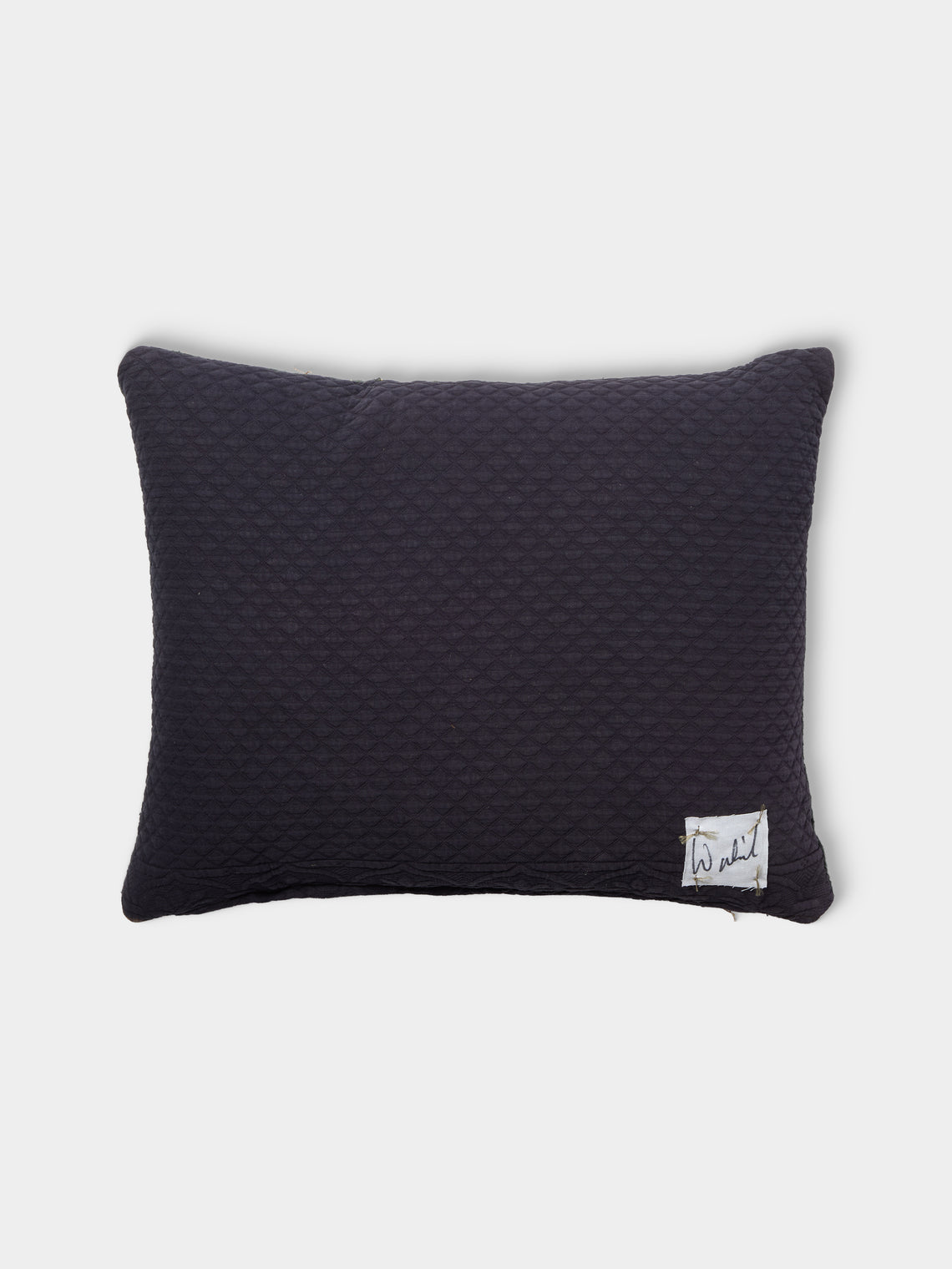 By Walid - 19th-Century Victorian Needlepoint Wool and Cotton Cushion (17.5in/45cm) - Multiple - ABASK