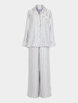 Thierry Colson - The Albertine Silk Pajama Set - Blue - ABASK - 