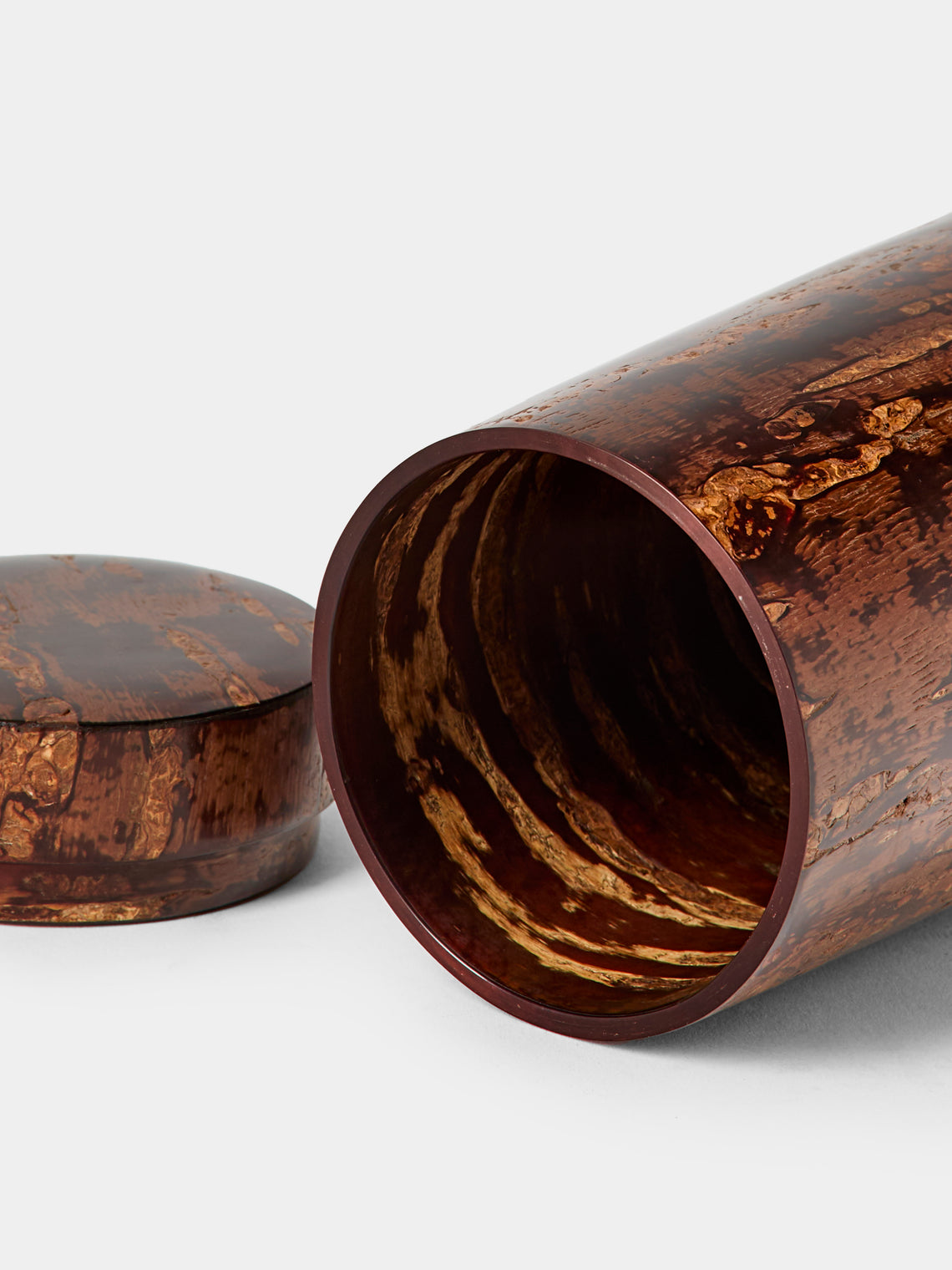 Denshiro - Polished Cherry Bark Canister - Brown - ABASK
