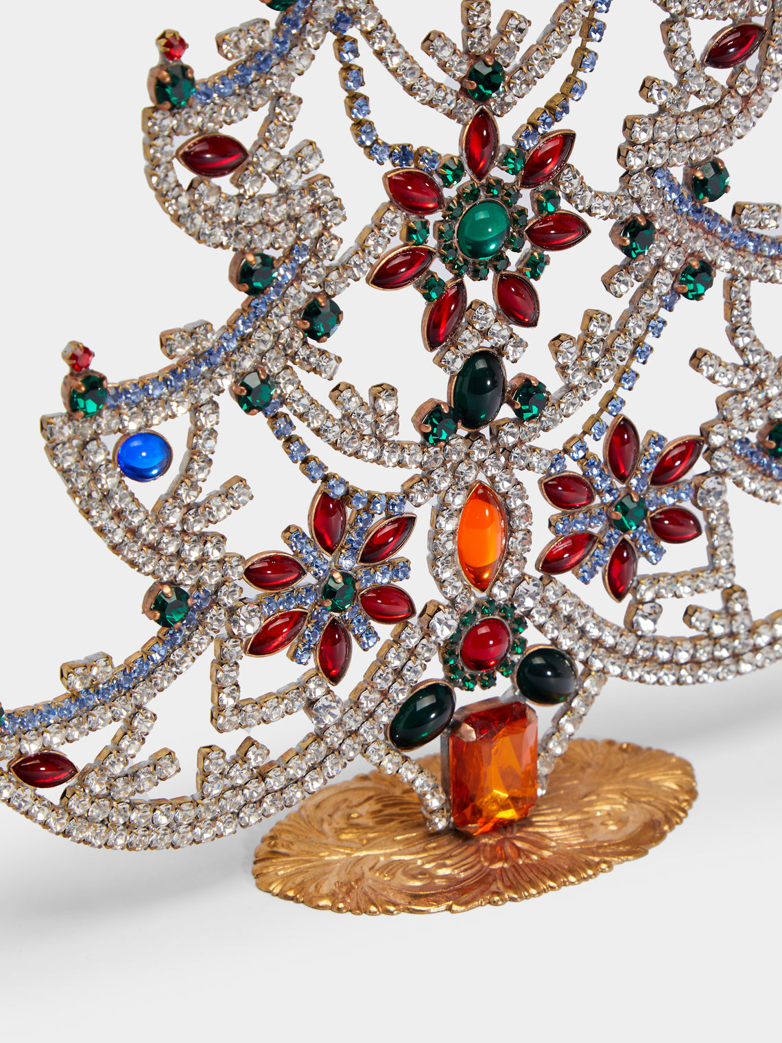 Antique and Vintage - 1930s Czech Jewelled Extra Large Christmas Tree -  - ABASK