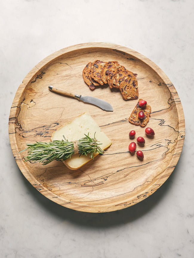 Bird & Branch - Fairlight Hand-Turned Spalted Beech Extra Large Platter - Natural - ABASK