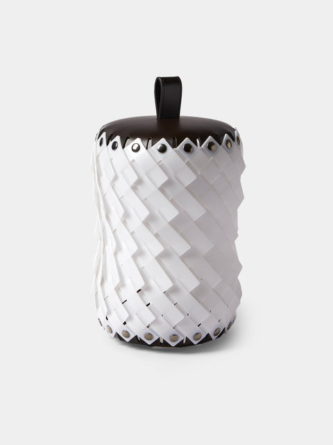 Pinetti - Almeria Handwoven Medium Wireless Lantern - Dark Brown - ABASK - 