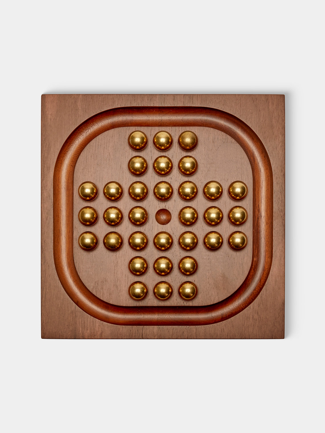 Corbet - Wood Solitaire Set - Dark Brown - ABASK