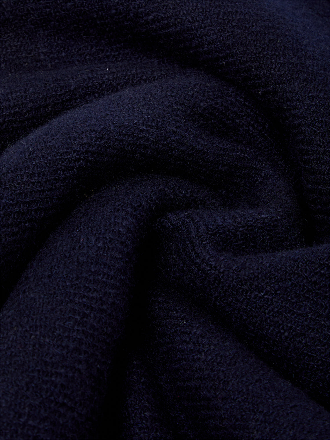 Me & K - Heavy Cashmere Solid Twill Scarf - Navy - ABASK