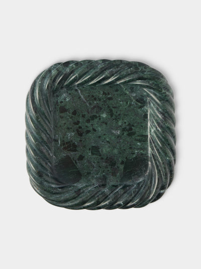 Anastasio Home - Sam Marble Tray (8in/20cm) - Green - ABASK - 