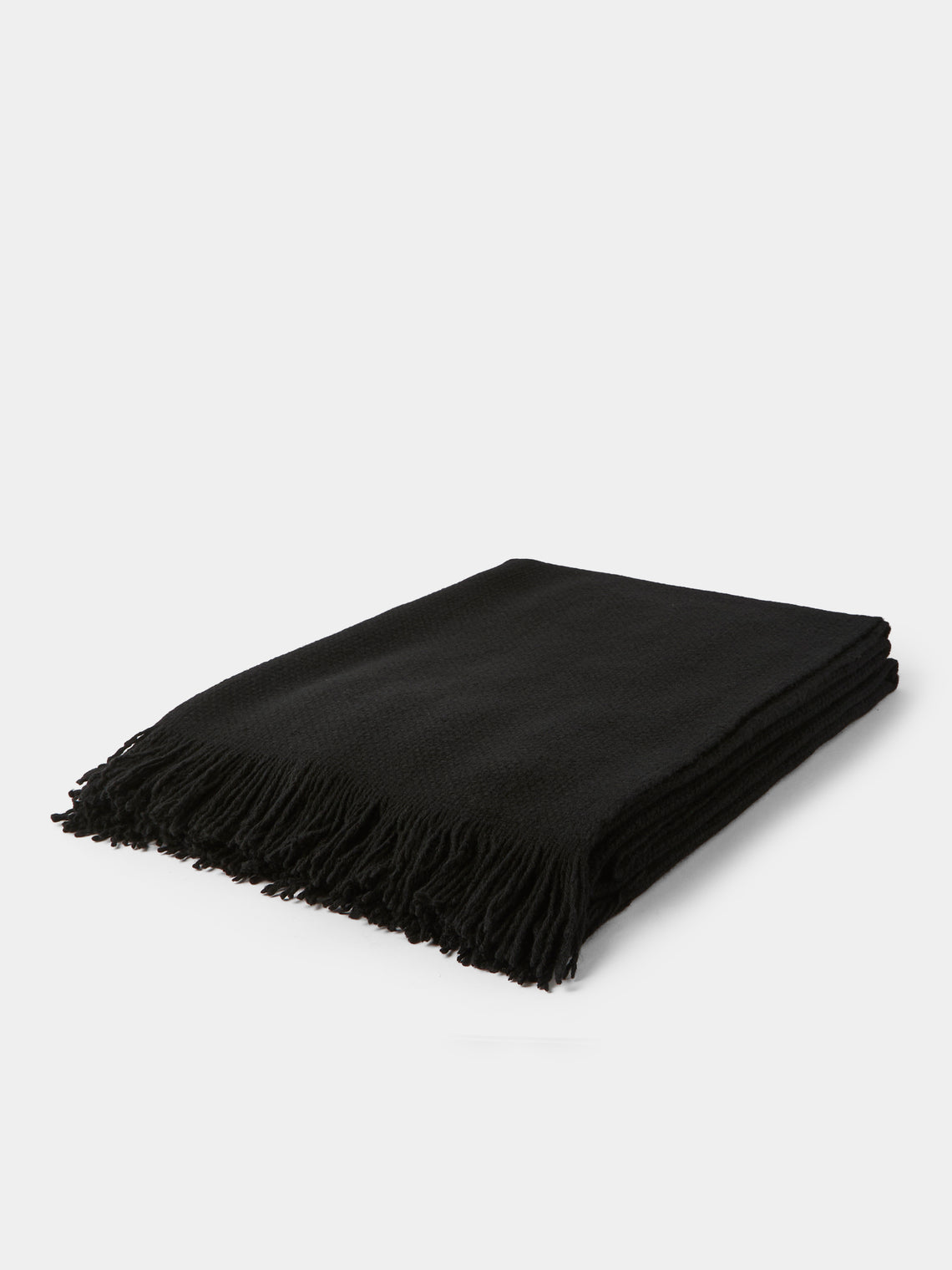 Denis Colomb - Mongolia Nubby Nomad Yak Throw (79in/2m) - Black - ABASK