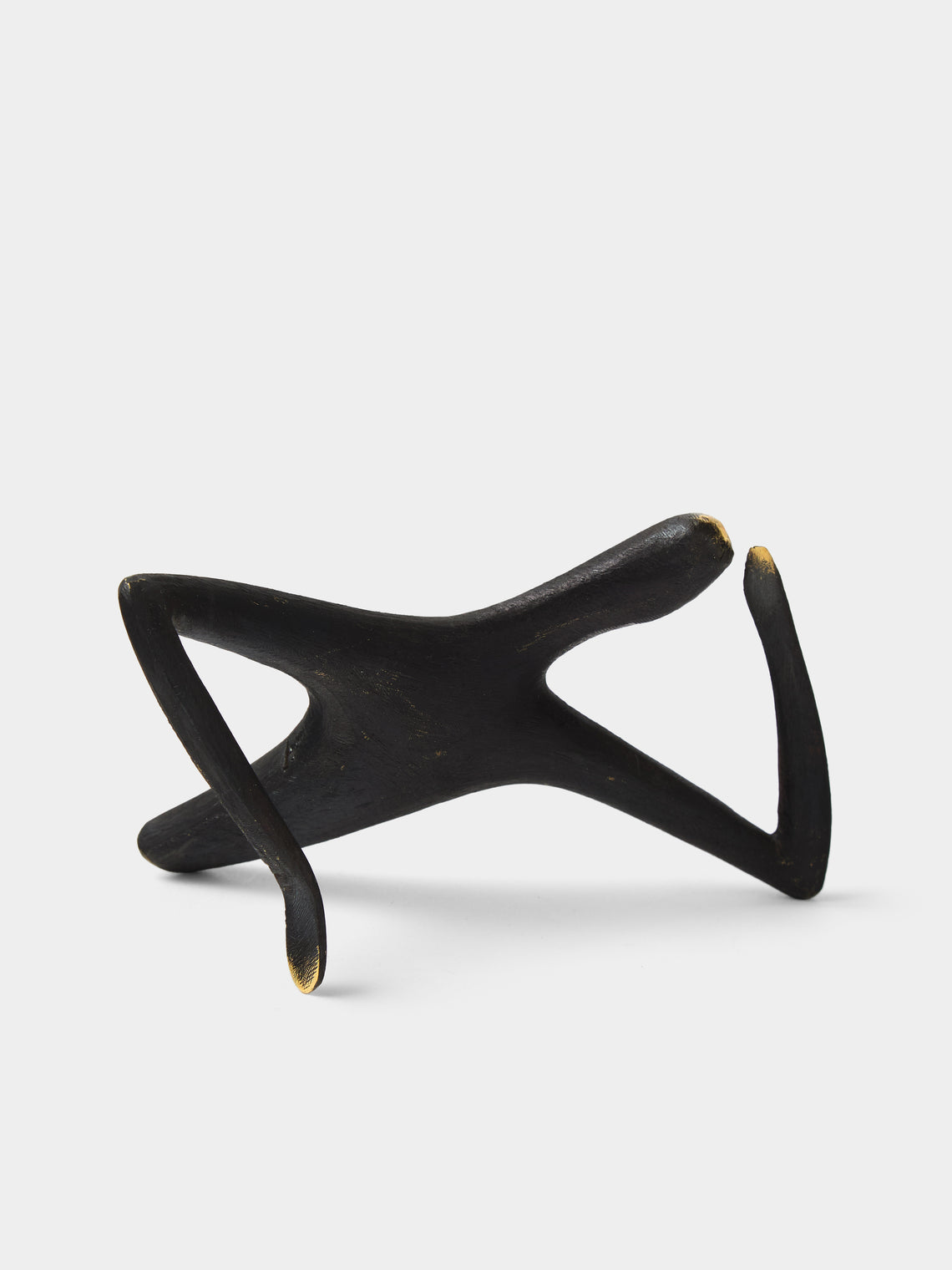 Carl Auböck - Optimist Pessimist Brass Sculpture - Black - ABASK