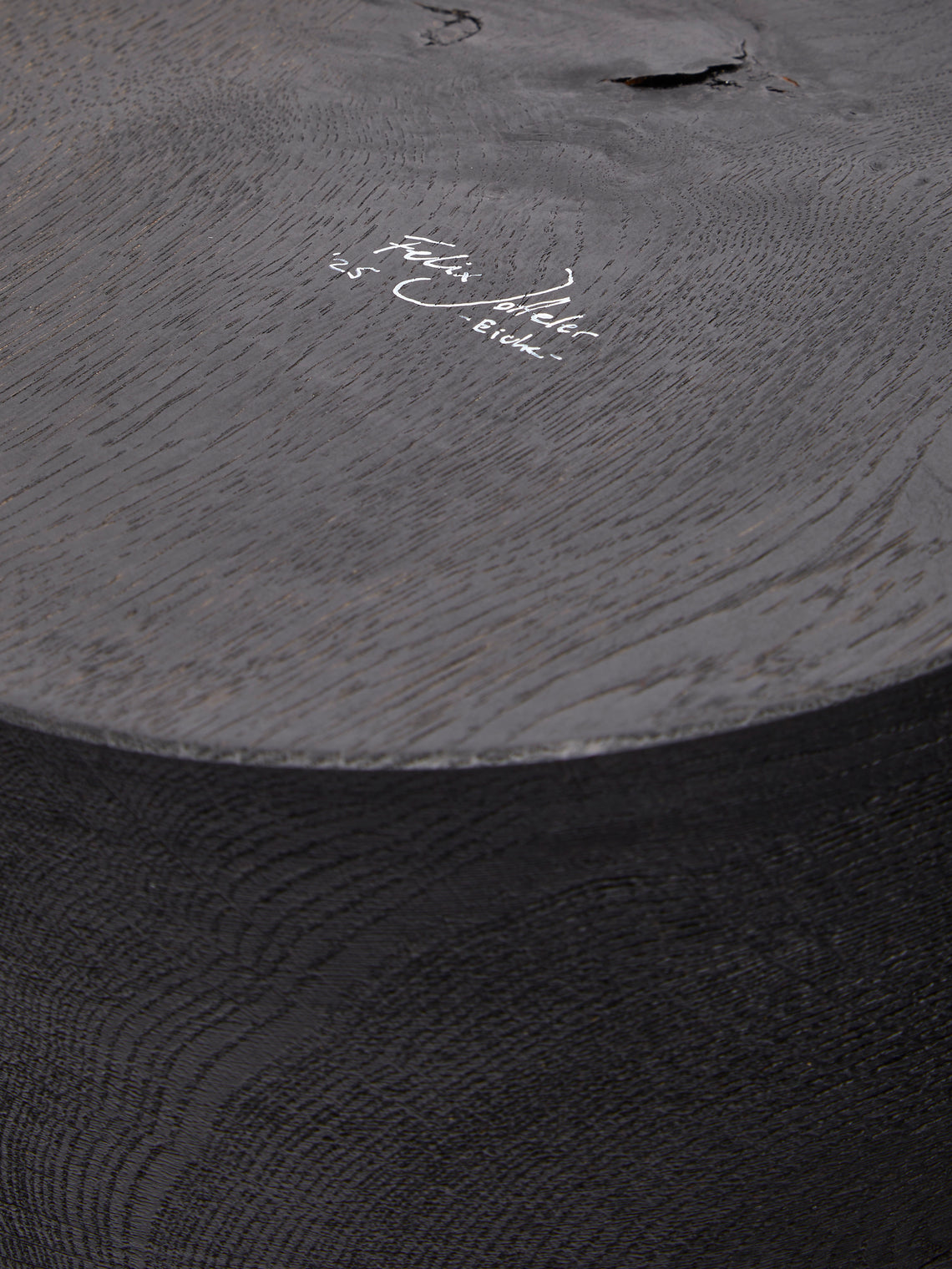 Felix Votteler - Wood Squared Vase - Black - ABASK