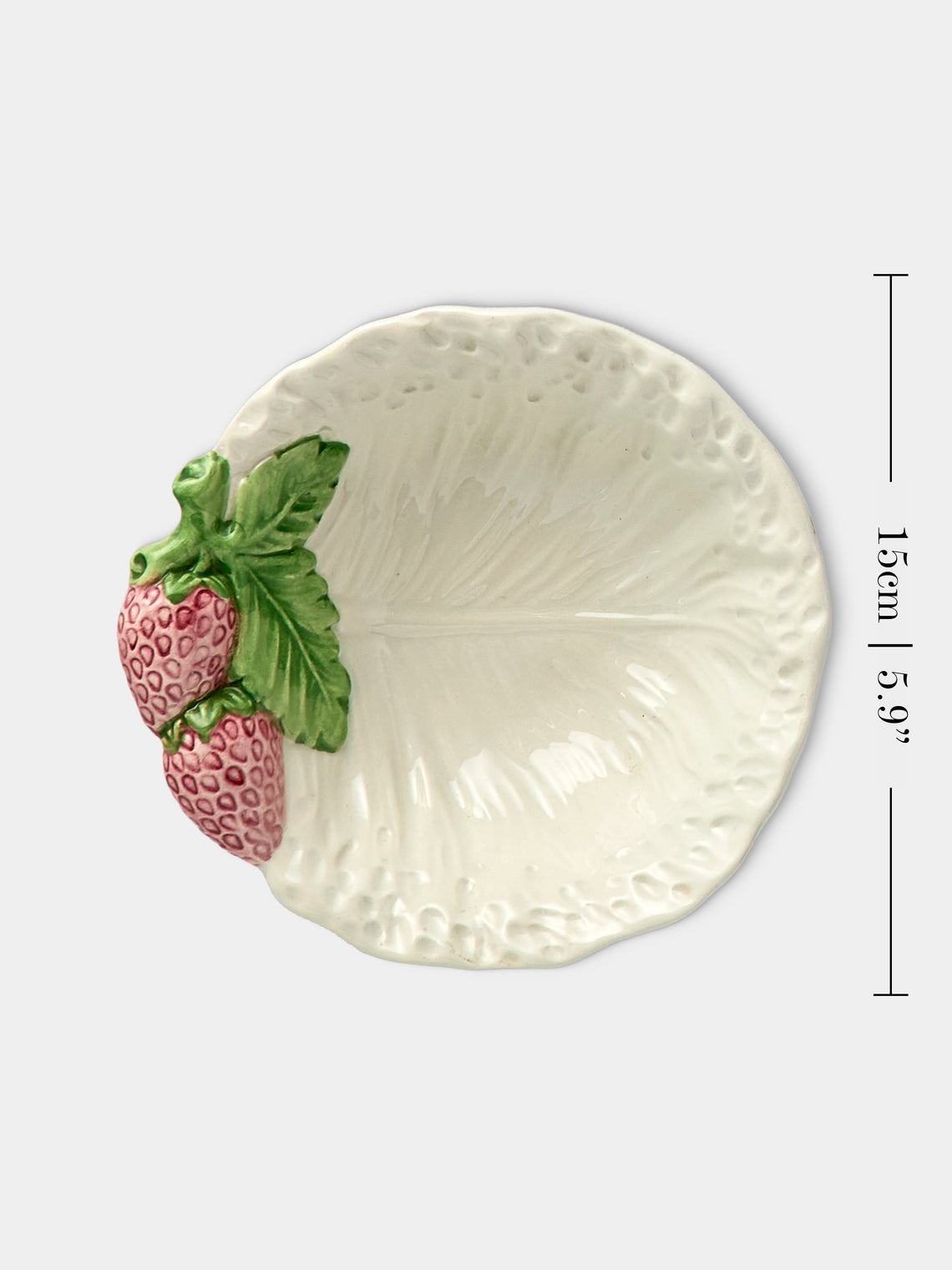 Antique and Vintage - Mid-Century Strawberries Ceramic Bowls (Set of 8) - White - ABASK